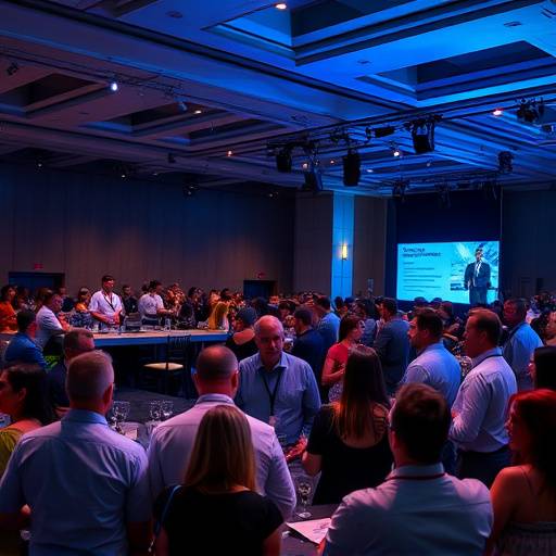 Highlights video from a corporate event showcasing keynote speakers, networking sessions, and employee engagement activities.
